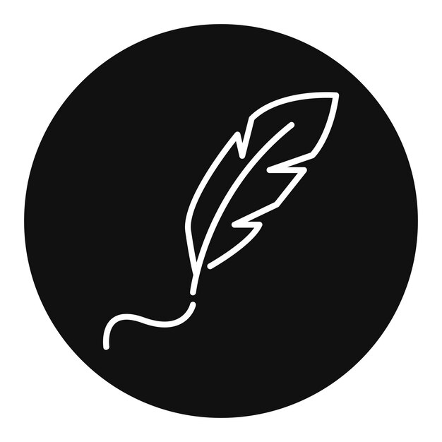 Writing Feather Vector Illustration