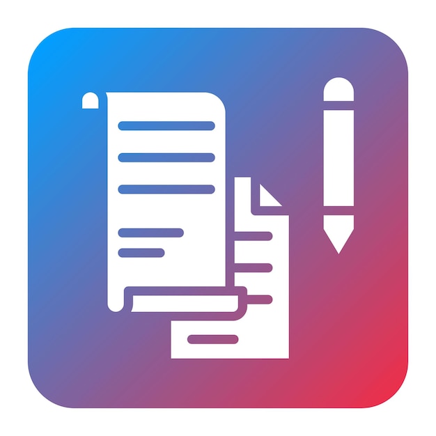 Writing Samples icon vector image Can be used for Curriculum Vitae