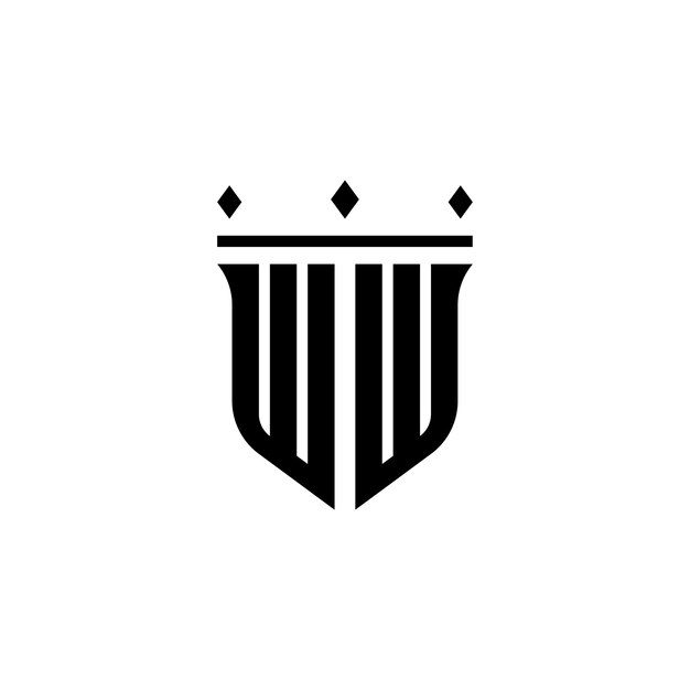 WW monogram logo design letter text name symbol monochrome logotype alphabet character simple logo