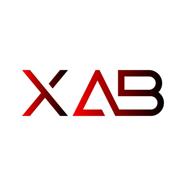 Vektör xab logo letter logo red logo gradient logo modern logo abstract logo initial logo business logo