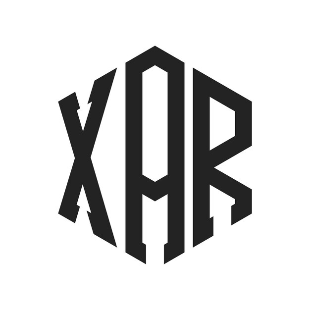 XAR Logo Design Initial Letter XAR Monogram Logo using Hexagon shape