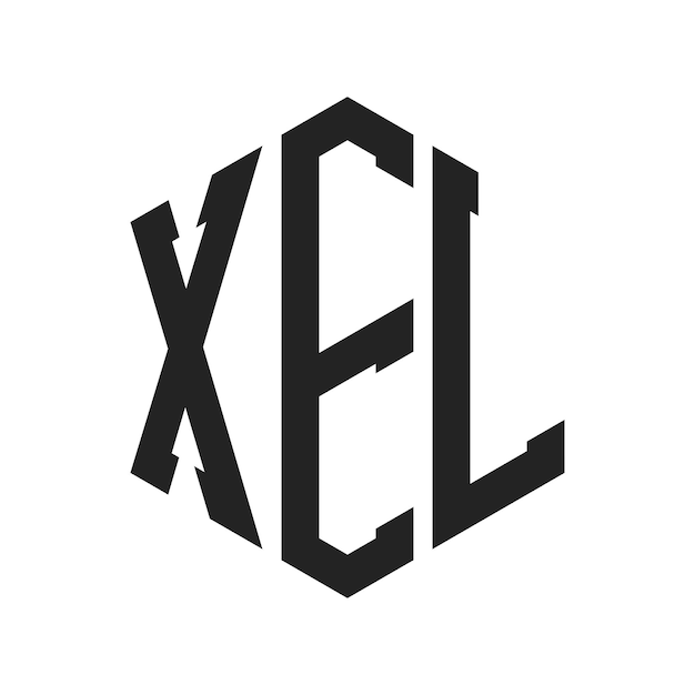 XEL Logo Design Initial Letter XEL Monogram Logo using Hexagon shape