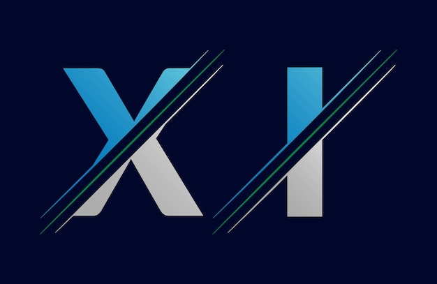 xh letter colorful logo in the circle Vector Logo Illustration