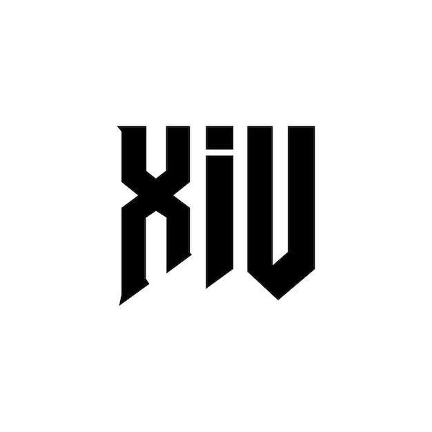 XIU letter logo design for technology company XIU logo design black and white color combination XIU logo XIU vector XIU design XIU icon XIU alphabet XIU typography logo design