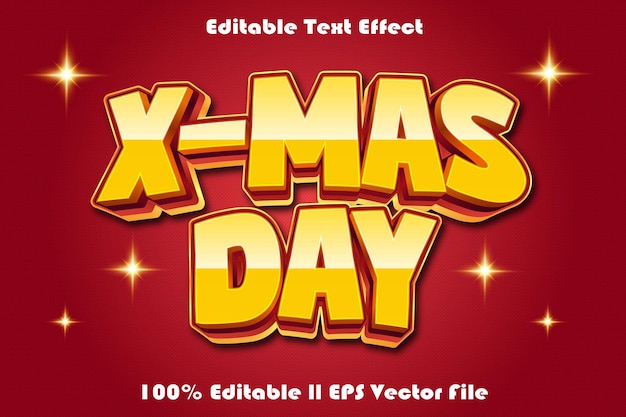 XMas Day Editable Text Effect