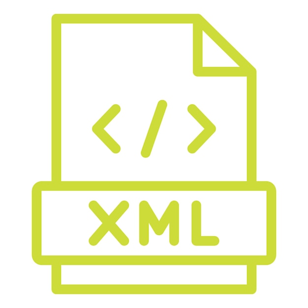 Xml Vector Icon Design Illustration
