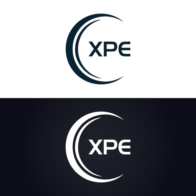 XPE logo X P E design White XPE letter XPE X P E letter logo design X P E letter logo design in