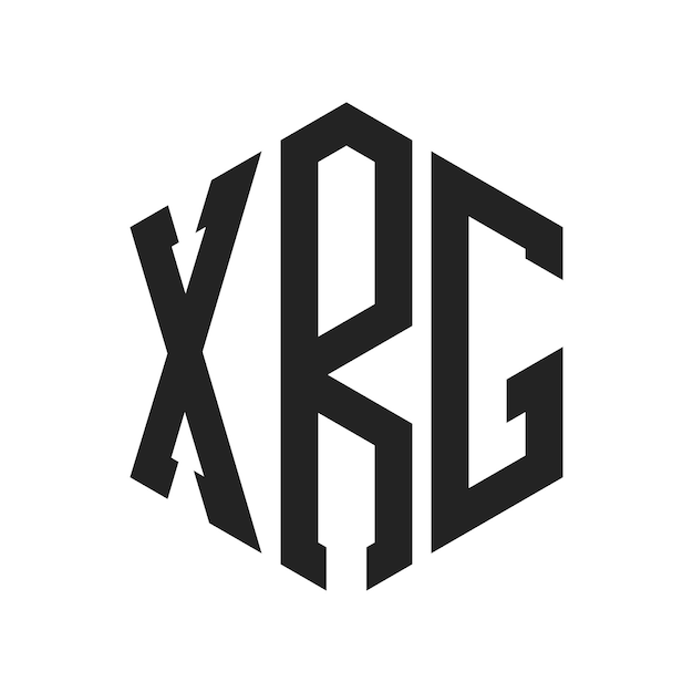XRG Logo Design Initial Letter XRG Monogram Logo using Hexagon shape