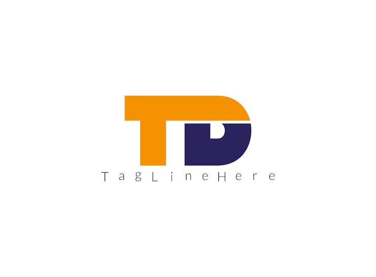 Vektör yaratıcı td son logo