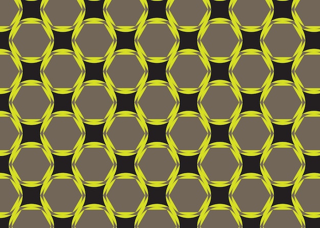 yellow and black pattern with circles and circles