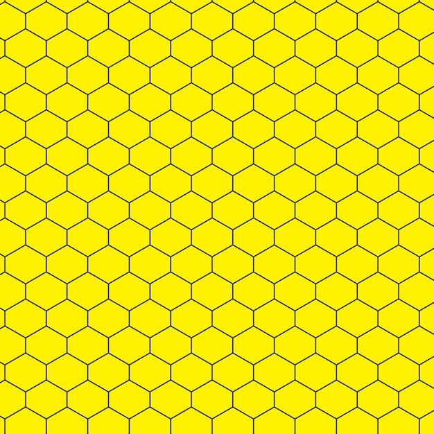 yellow background with a pattern of hexagonal bars