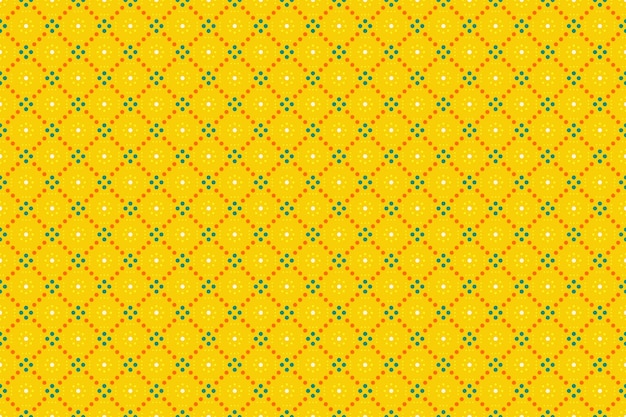 yellow background with dots seamless pattern