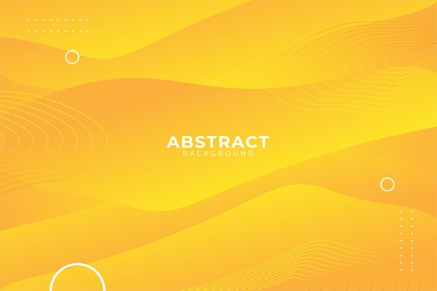 Yellow background with dynamic abstract shapes