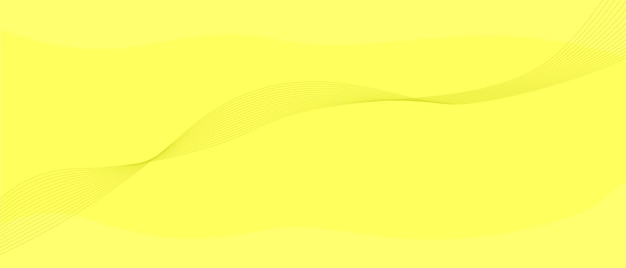 Yellow background with geometric wavy line