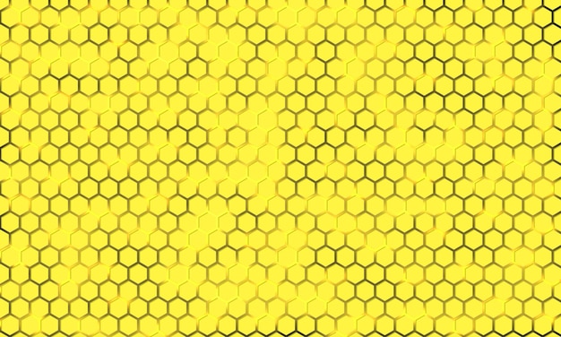 yellow hexagonal texture on a luminous background