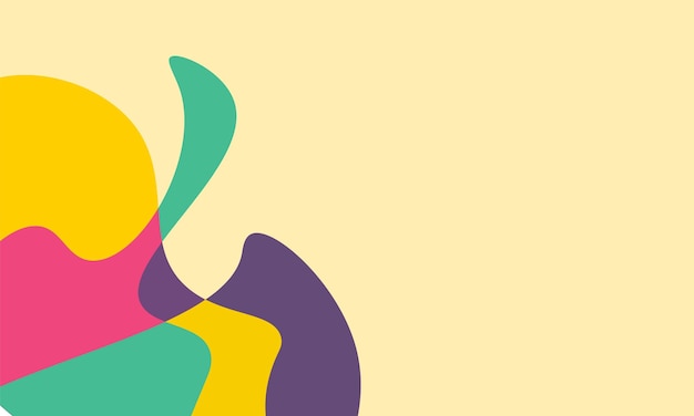 yellow pink green and purple colorful summer abstract background with copy space vector landscape