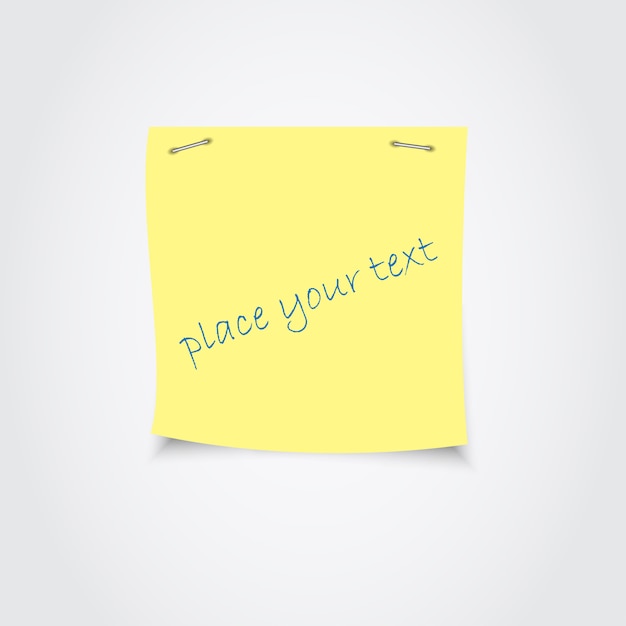 yellow sticky note