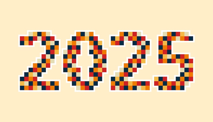 Vektör yeni yıl arifesi tatili 2025 gelecek yıl yılan yılı siyah çizgili yılan rengi