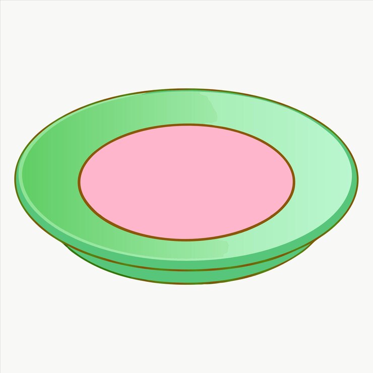 yeşil kenarlıklı yeşil ve pembe bir daire