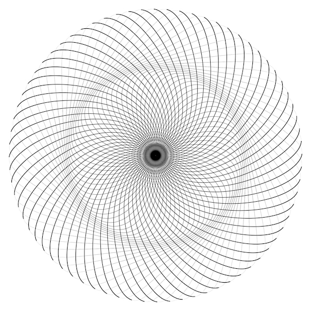 Yıldız, yuvarlak öğe, yarı ton ışınlı kart arka planda izole edilmiş. Geometrik doğrusal poster.