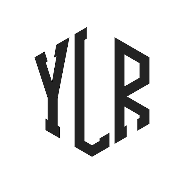 YLR Logo Design Initial Letter YLR Monogram Logo using Hexagon shape