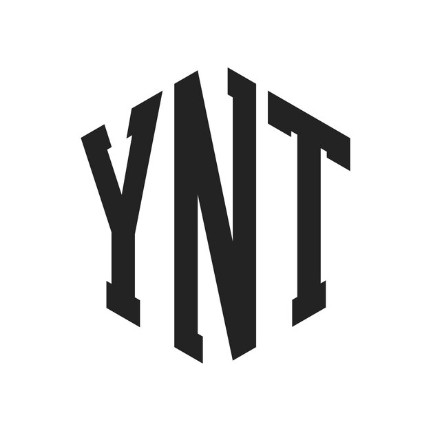 YNT Logo Design Initial Letter YNT Monogram Logo using Hexagon shape
