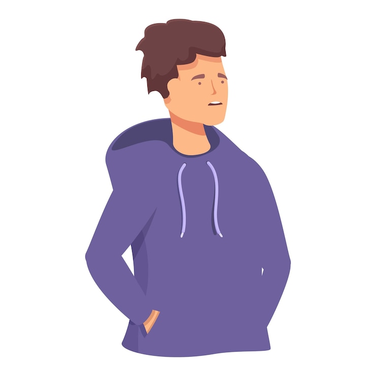 Vektör young guy conversation icon cartoon vector modern discussion
