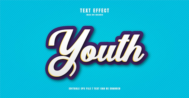 Youth 3D Text Effect