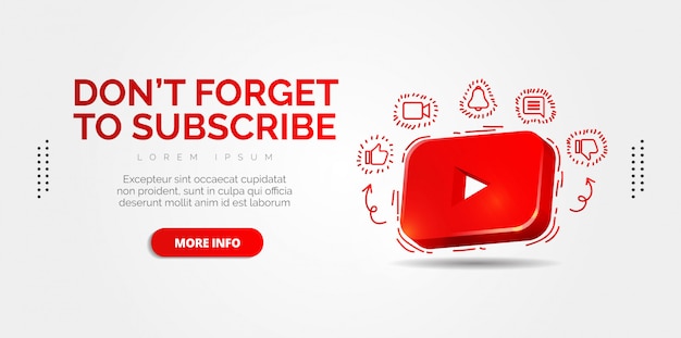 youtube social media with colorful designs.