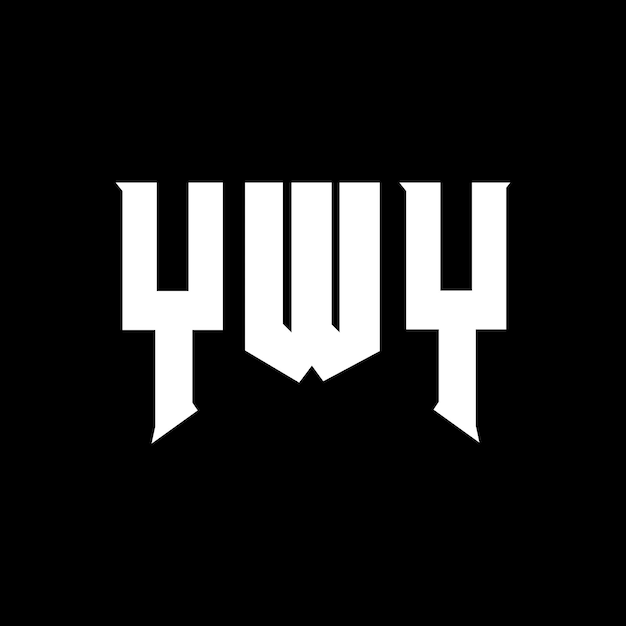 YWY letter logo design for technology company YWY logo design black and white color combination YWY logo YWY vector YWY design YWY icon YWY alphabet YWY typography logo design
