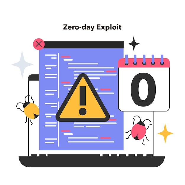 Zeroday exploit computersoftware vulnerability cyber attack methodology by penetration of computer