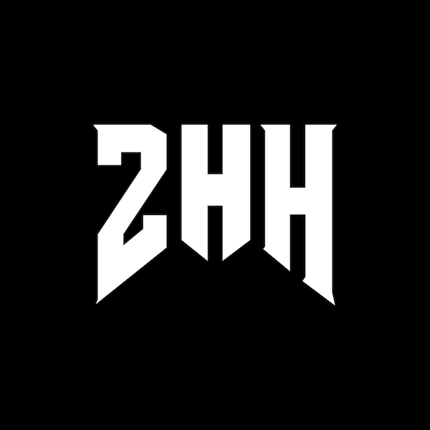 ZHH letter logo design for technology company ZHH logo design black and white color combination ZHH logo ZHH vector ZHH design ZHH icon ZHH alphabet ZHH typography logo design