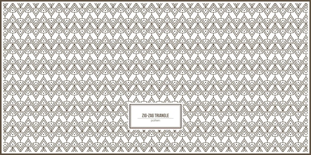 zig-zag of triangle shape pattern
