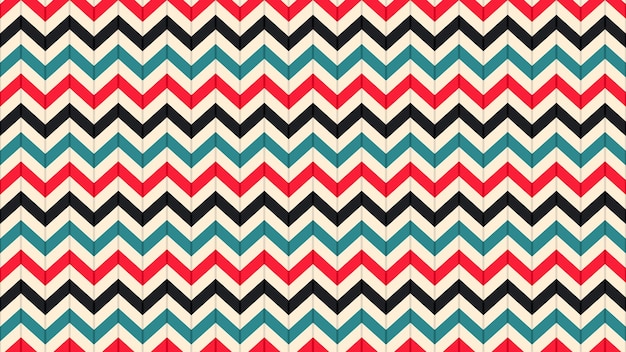 Zig zag seamless pattern colored design background