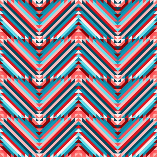Zigzag ethnic tribal seamless pattern