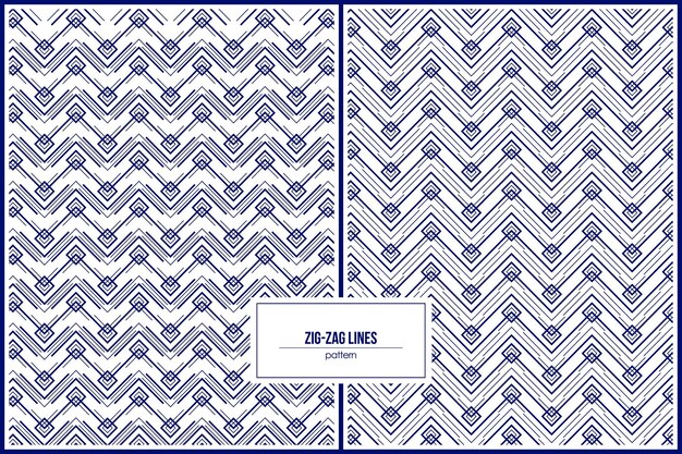 zigzag lines pattern with rhombus shape