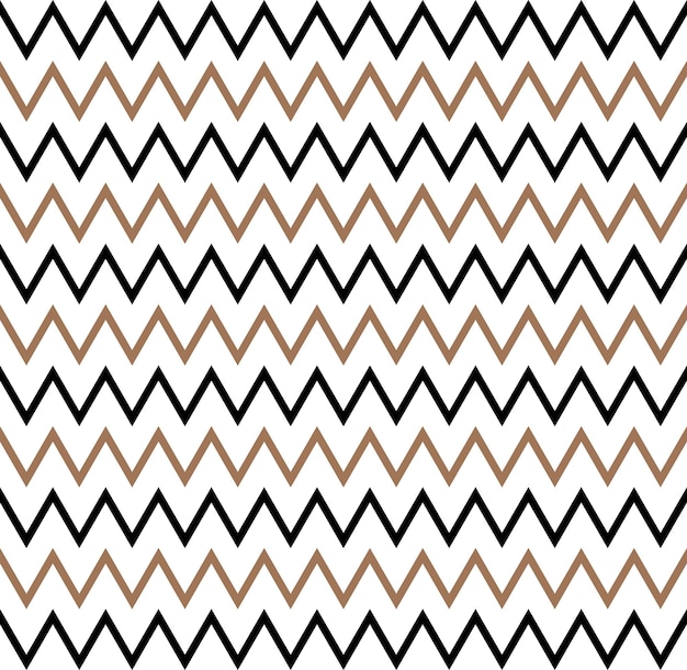 Zigzag-mønster. Moderne stilfuld tekstur. Gentagende geometriske fliser med vandret zigzag-volume