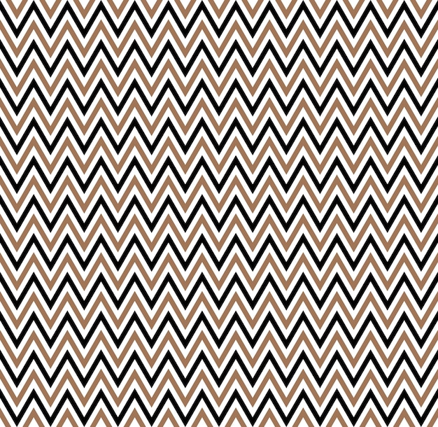 Zigzag pattern Modern stylish texture Repeating geometric tiles with volume horizontal zigzag