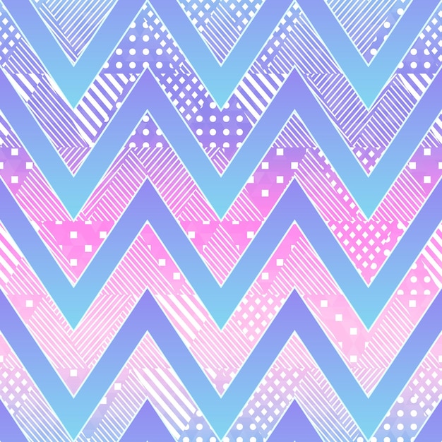 zigzag seamless pattern vector eps 10