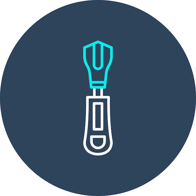 Zipper vector icon Can be used for Sewing iconset
