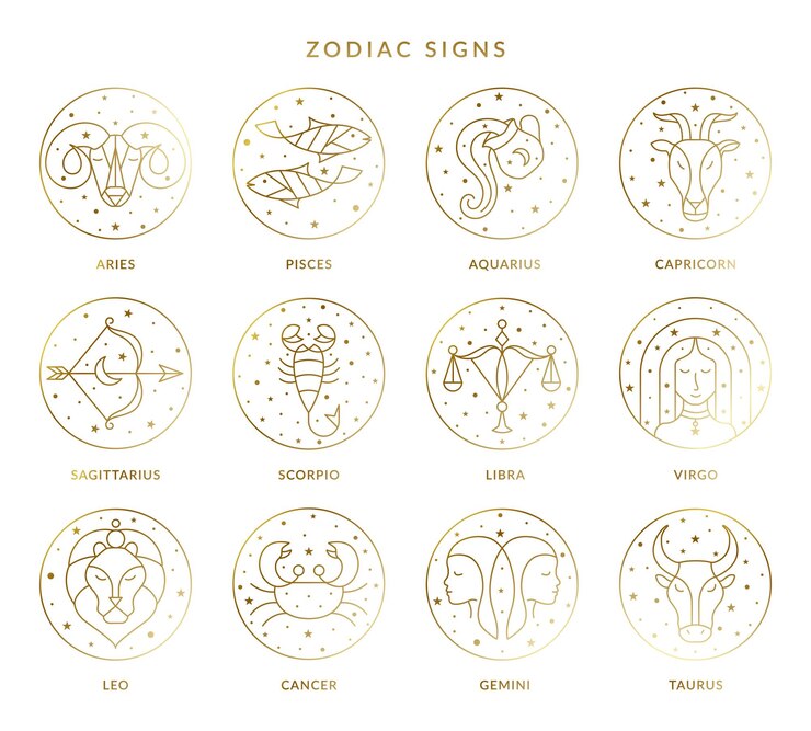 Zodiac Signs Collection in Vector