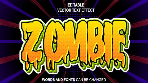 Zombie Text effect For Halloween Day