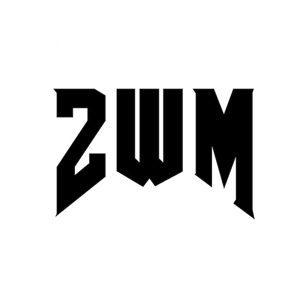 zwm letter logo design for technology company zwm logo design black and white color combination zwm logo zwm vector zwm design zwm icon zwm alphabet zwm typography logo design