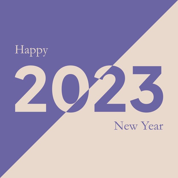 2023 new year design template minimalistic modern background for cover banner and card