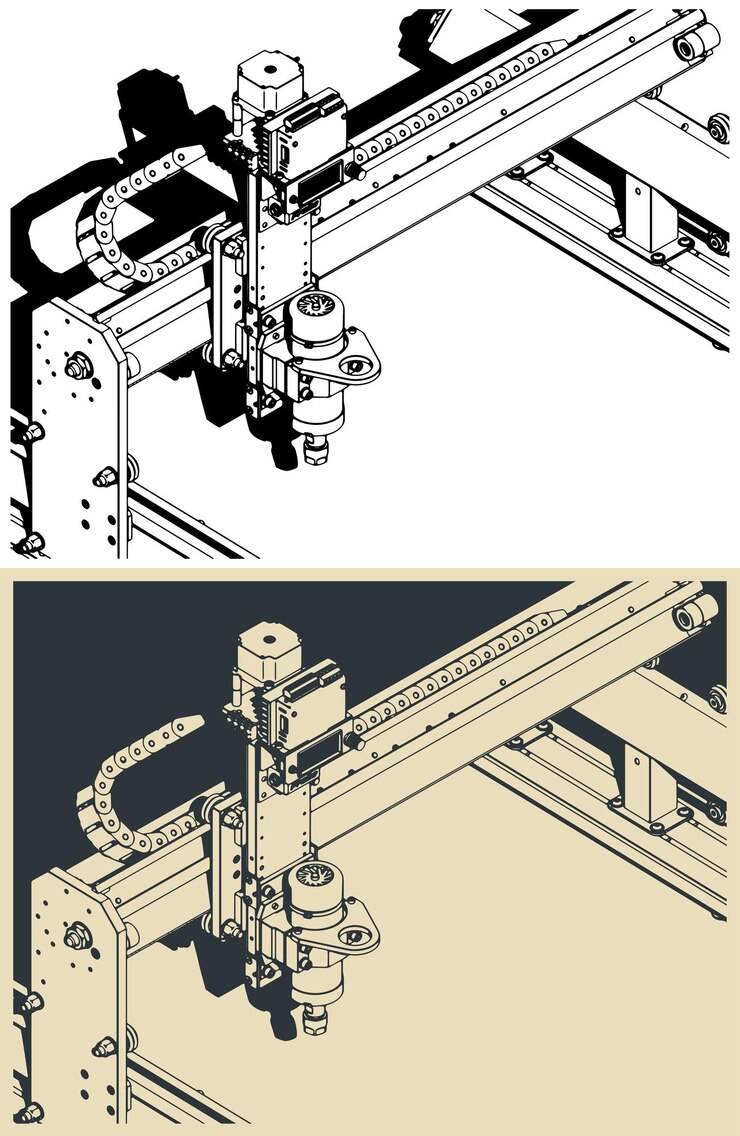 Vektor 3 axis cnc router scloseup