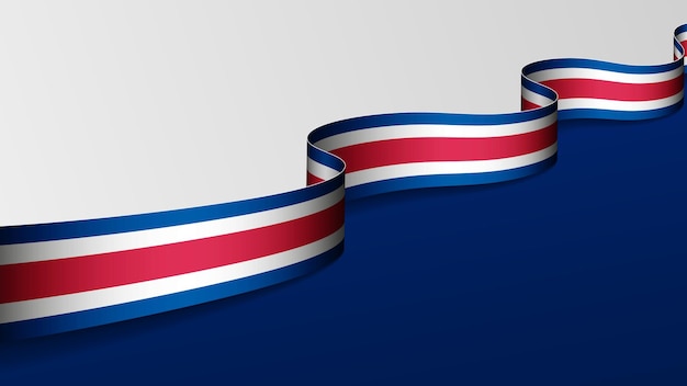 3d background with flag of costarica an element of impact for the use you want to make of it