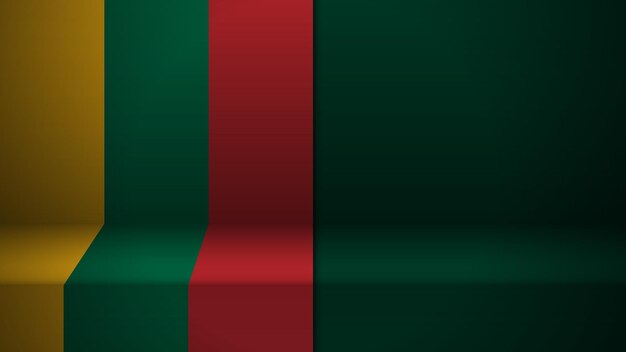 3d background with flag of Lithuania An element of impact for the use you want to make of it