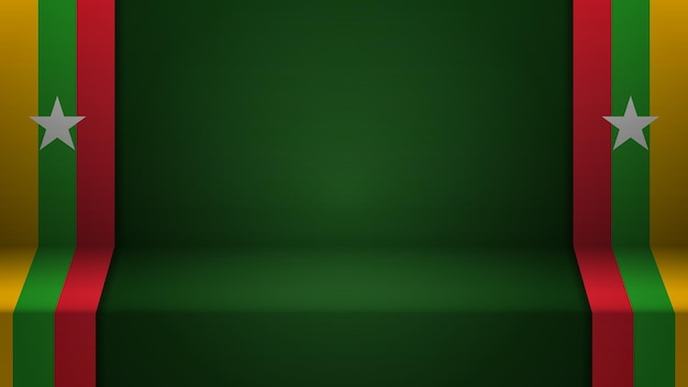 3d background with flag of Myanmar An element of impact for the use you want to make of it