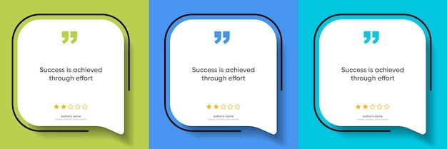 3d bubble testimonial banner quote infographic social media post template designs for quotes