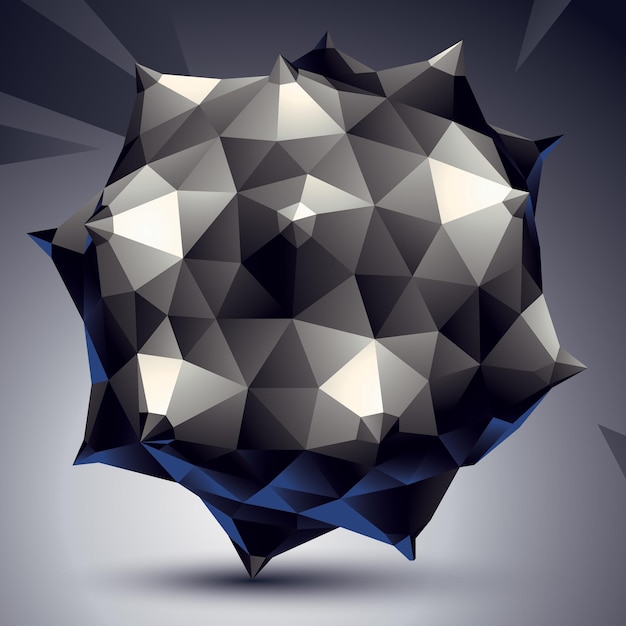 3d contemporary style abstract object, cybernetic futuristic form. technology idea.